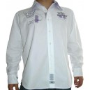 Camisa La Martina Polo society  event Lila y Blanco