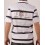 Polo Van Santen Stripped triple corona tour blanco y negro