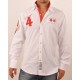 Camisa hombre  La Martina Alps French series shirts blanca 