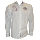 CAMISA LA MARTINA CABALLEROS MODELO POLO SOCIETY  BLANCO 