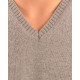 Sueter La Martina  serio clasico  en cuello en v , gris
