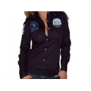 CAMISA LA MARTINA MUJER  "PALERMO" AZUL MARINO