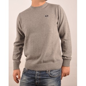 Jersey  classic Wourth Sweater, cuello redondo Gris
